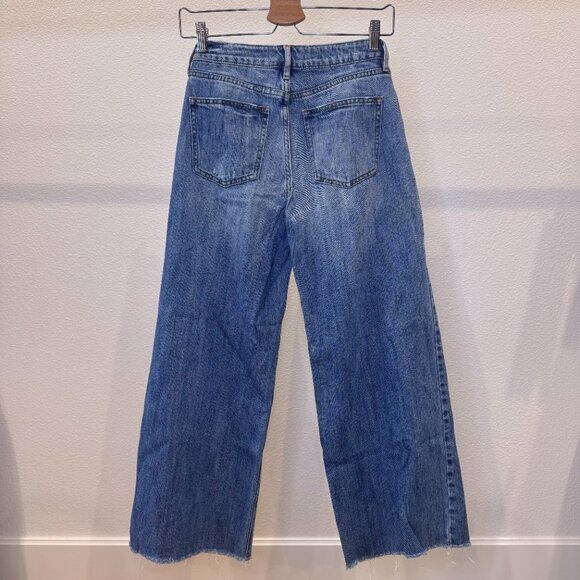 PacSun Cropped Wide Leg Jeans Medium Indigo | Size 24 | 90s Y2K Vintage Style - Picture 4 of 13